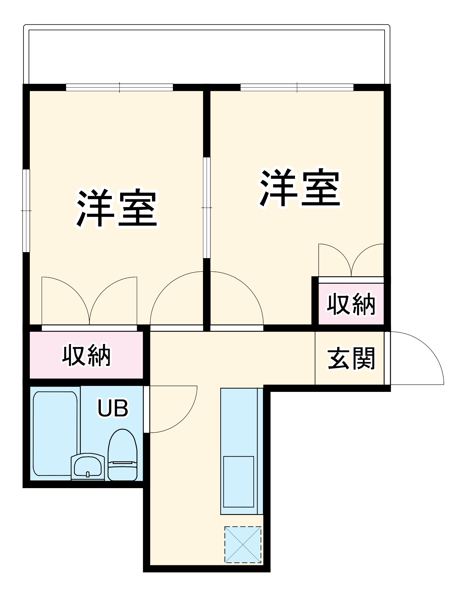 原宿マンションの間取り