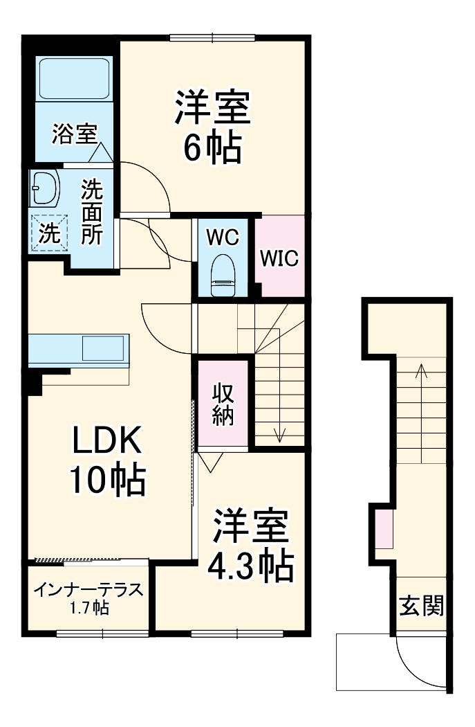 1/4 間取