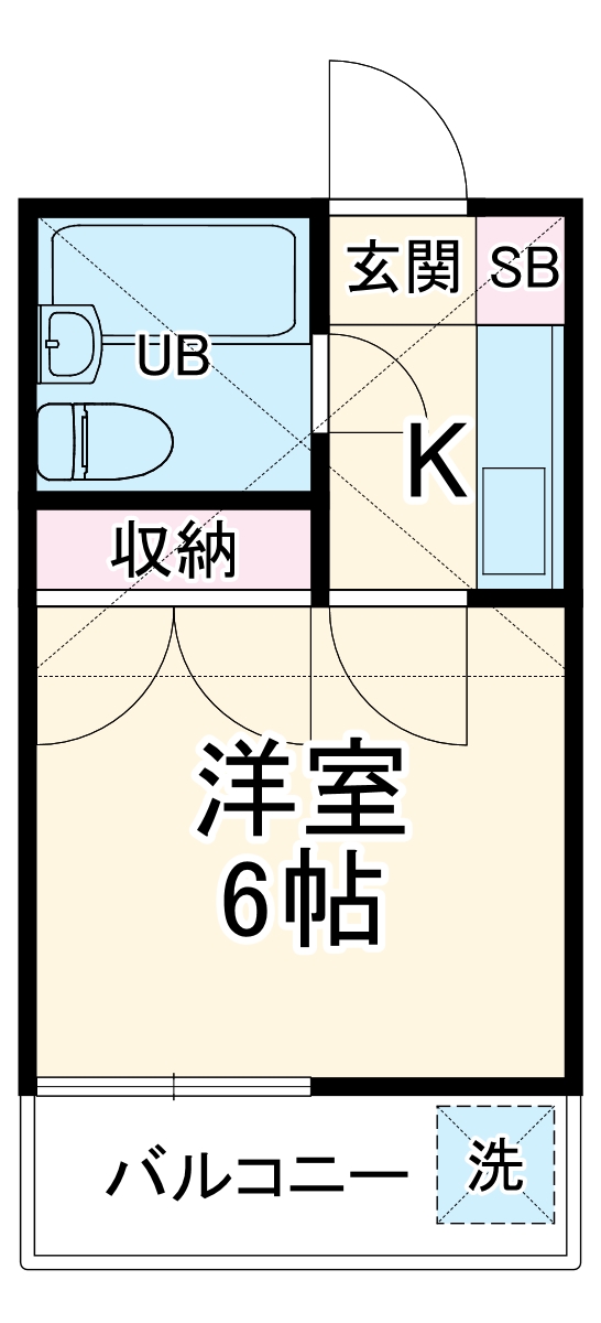 ハイツ古河の間取り