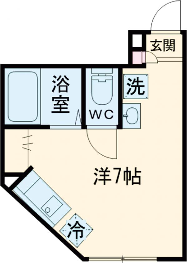 西小岩の完工年月(2026年9月)築の賃貸アパートの間取り