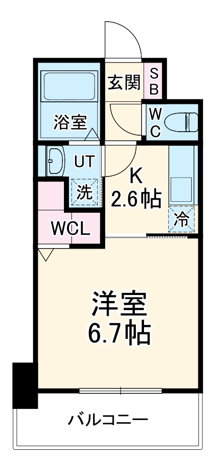 S-FORT福島LaLuna(旧：サムティ福島LaLuna)の間取り