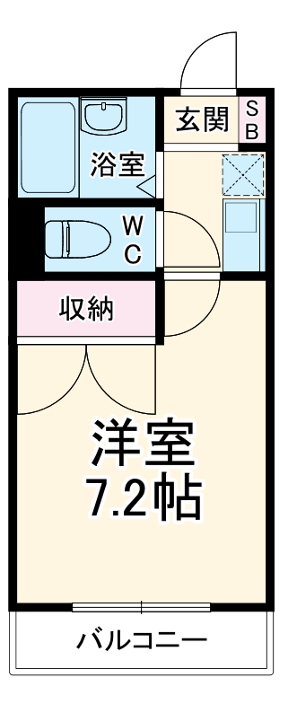 インペリアル湘南Ⅱの間取り