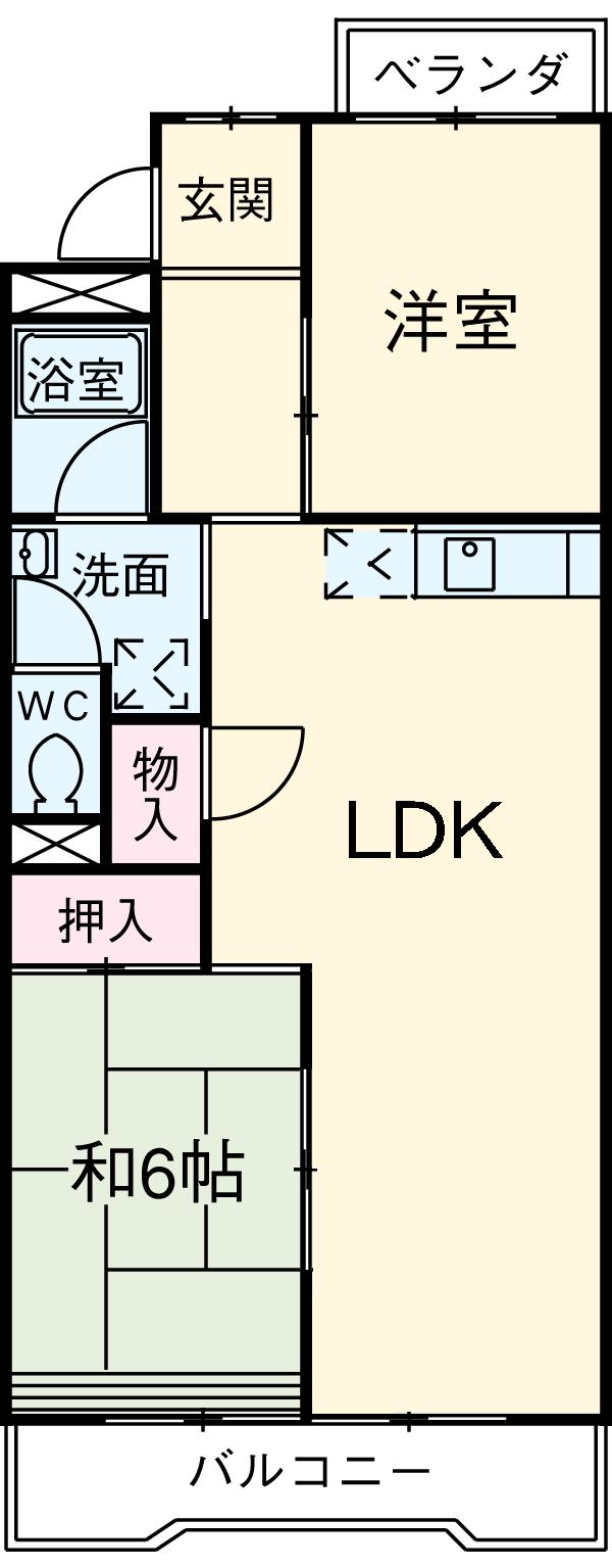 グランデール桜の間取り