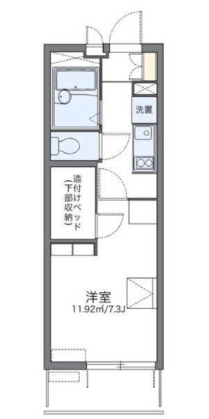 レオパレスアスリートⅡの間取り