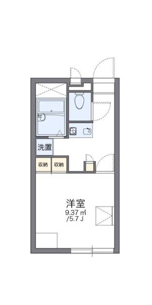 レオパレスベルツリーⅢの間取り