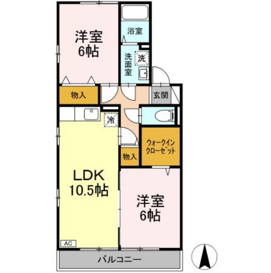 メゾンブランシェの間取り