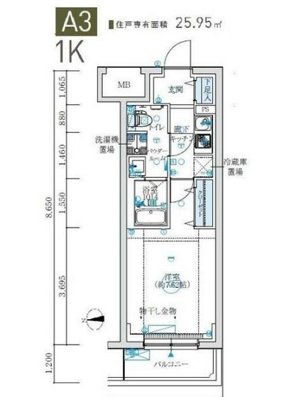 MAXIV生田の間取り