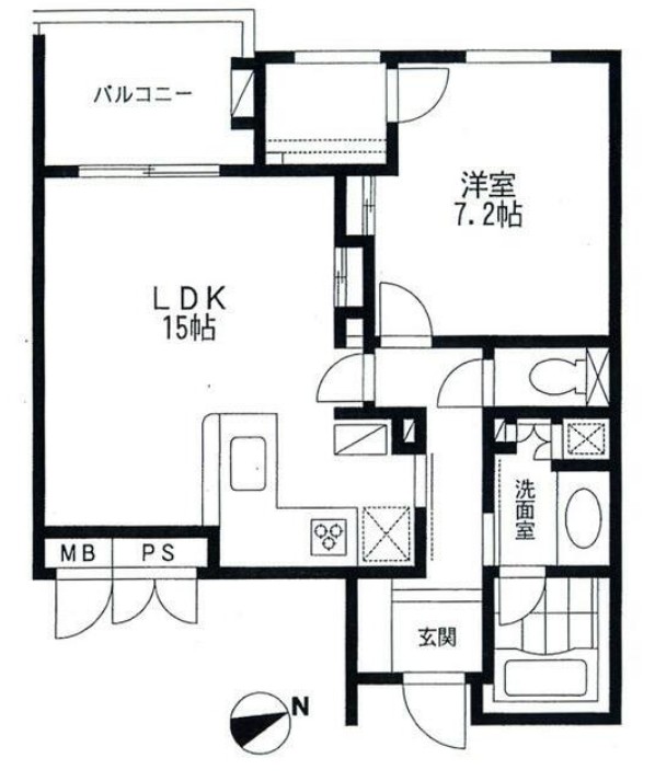 プレステージ野沢の間取り