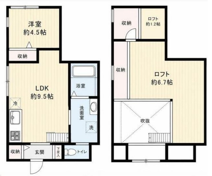 エクセル笹塚の間取り