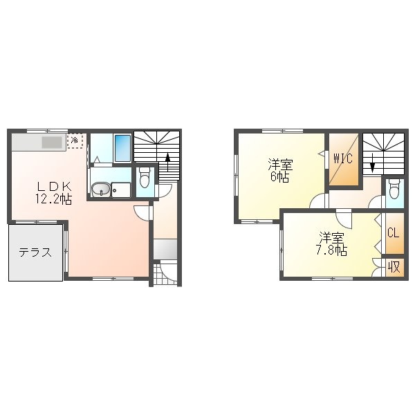 鎌田戸建C棟の間取り