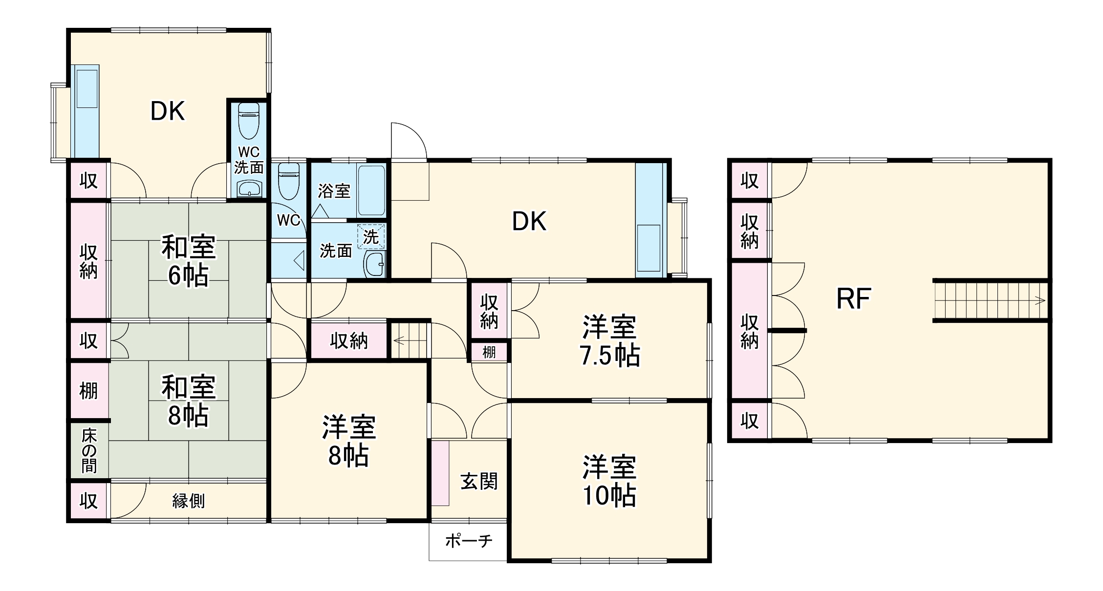 瀬戸市矢形町戸建の間取り