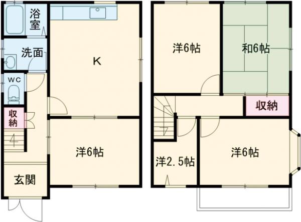 東本梅町戸建ての間取り