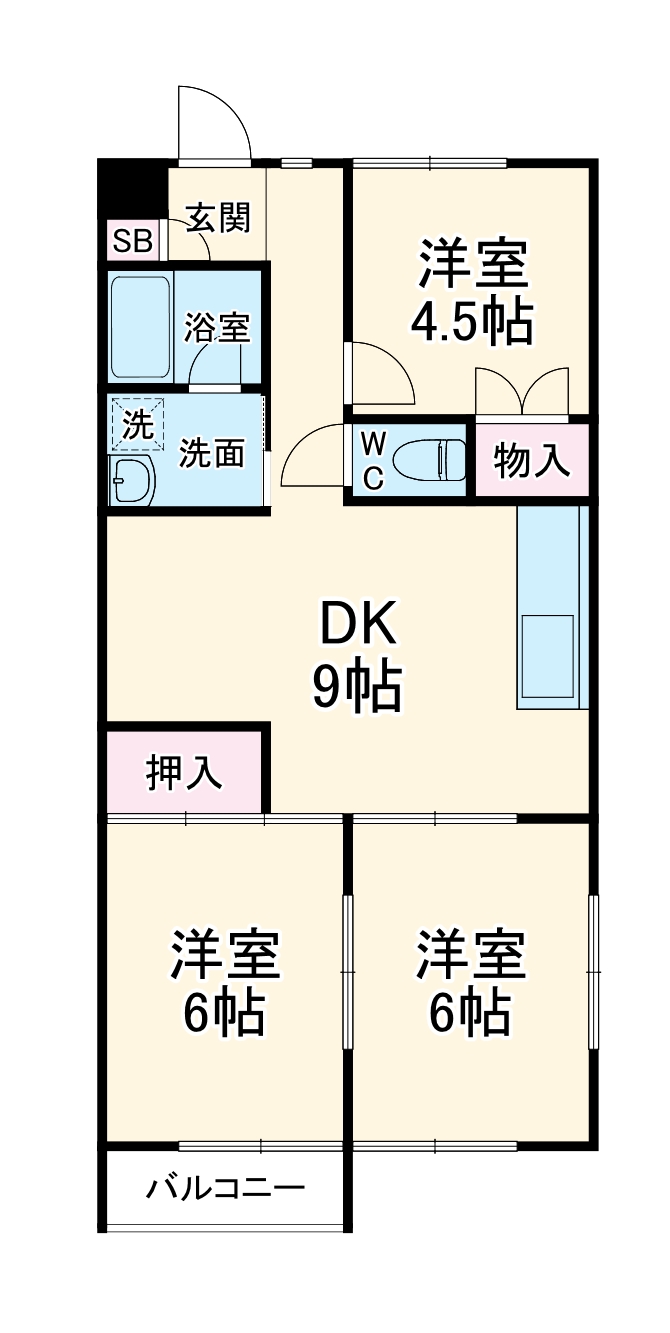 2/4 間取