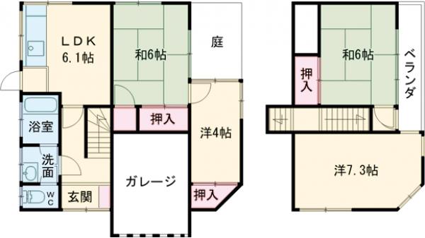 武蔵村山市中原戸建の間取り