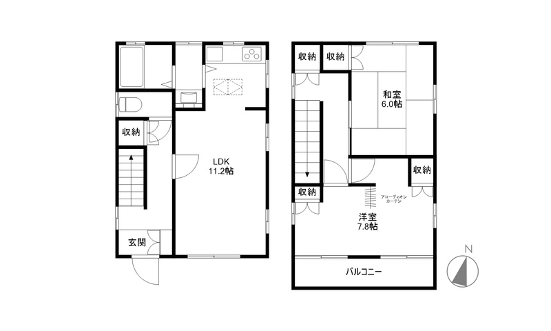 上尾市小泉戸建の間取り
