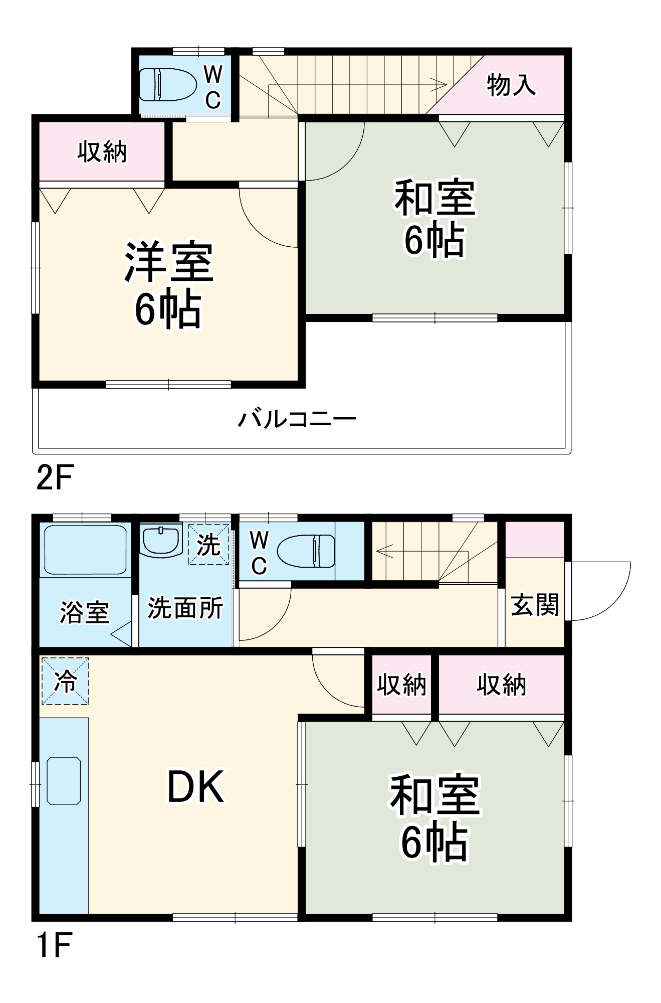 藤沢市城南2丁目戸建の間取り