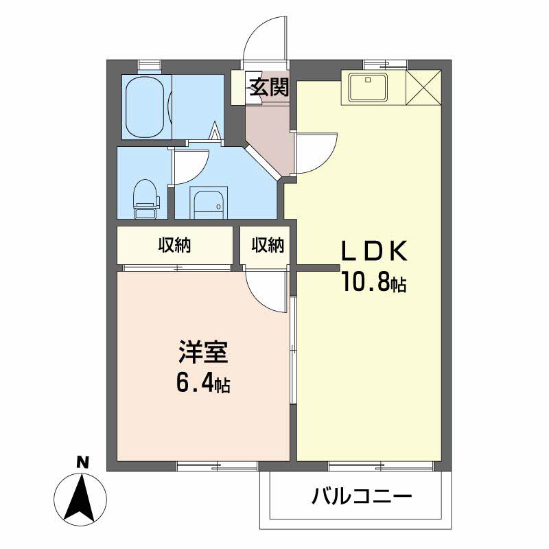 スリーゼハイツCの間取り