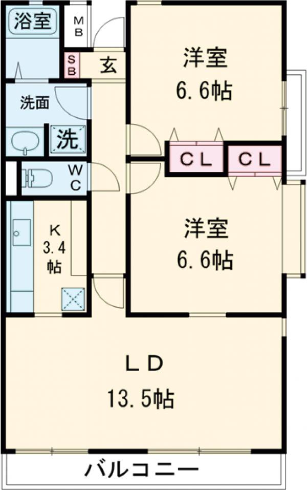 LANAI GRACE KUNITACHIの間取り
