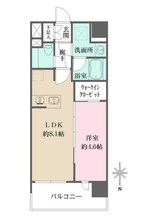 シーズンフラッツ杉並井草の間取り