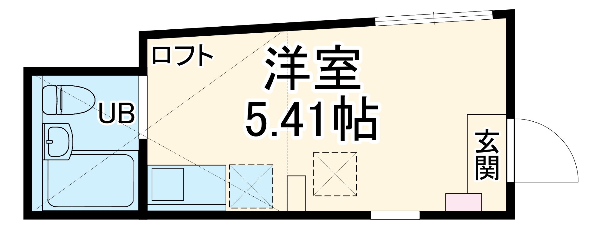 ユナイト和田町スウィーツアンサンブルの間取り
