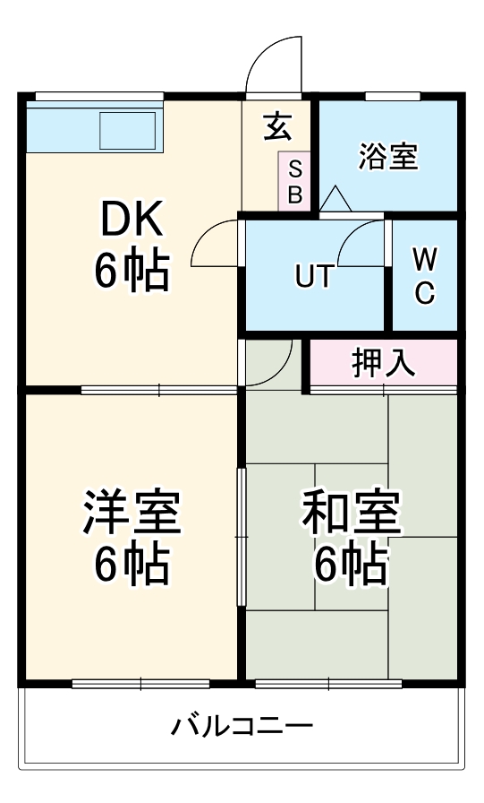 メゾン高木23Aの間取り