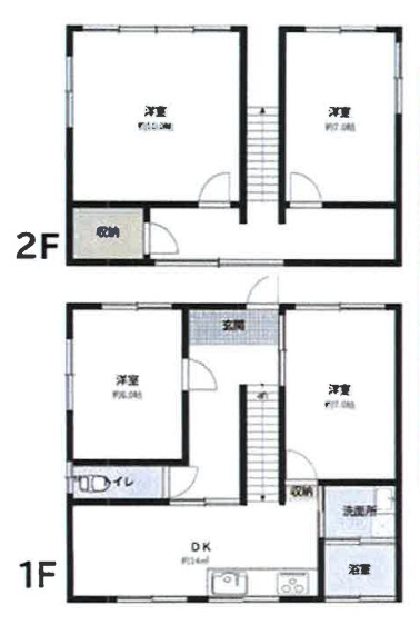 馬走北一戸建の間取り