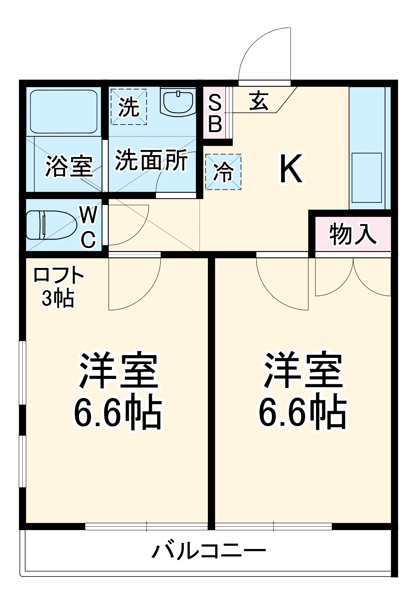中里ＩＲＩＳの間取り