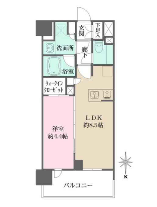 シーズンフラッツ杉並井草の間取り