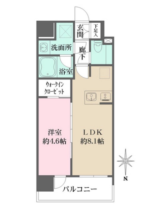 シーズンフラッツ杉並井草の間取り