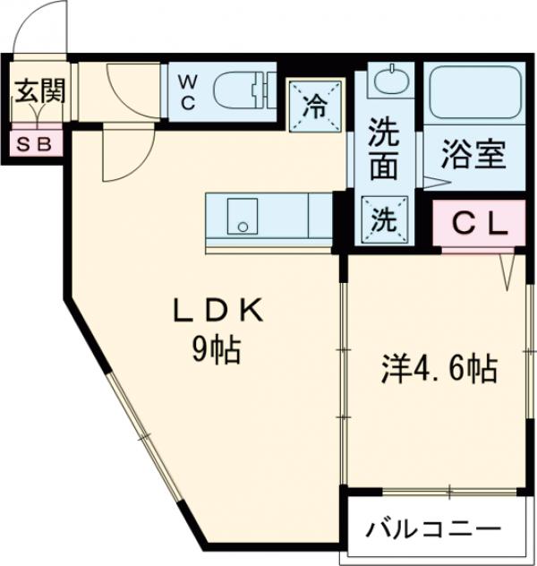 エルファーロ用賀Ⅱの間取り