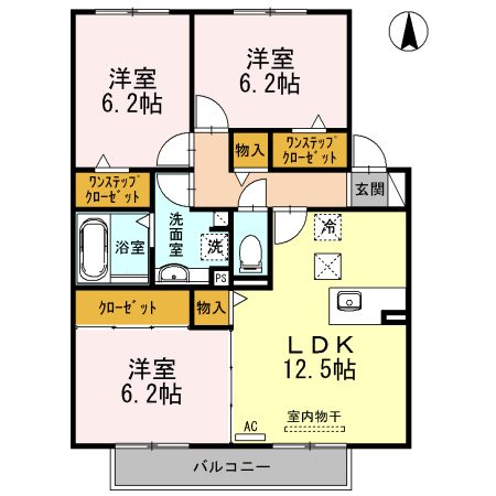 プランドールＡ棟の間取り