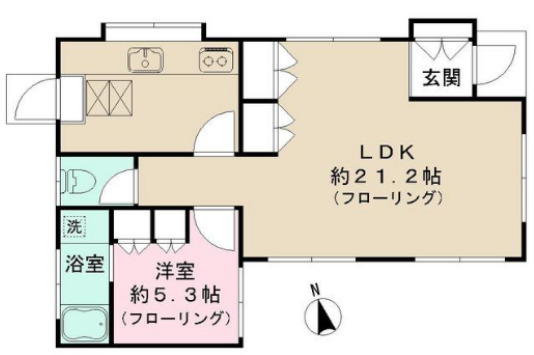 宮坂3丁目戸建の間取り
