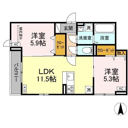 セレスティア北小岩Ⅲの間取り