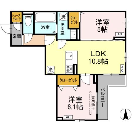セレスティア北小岩Ⅲの間取り