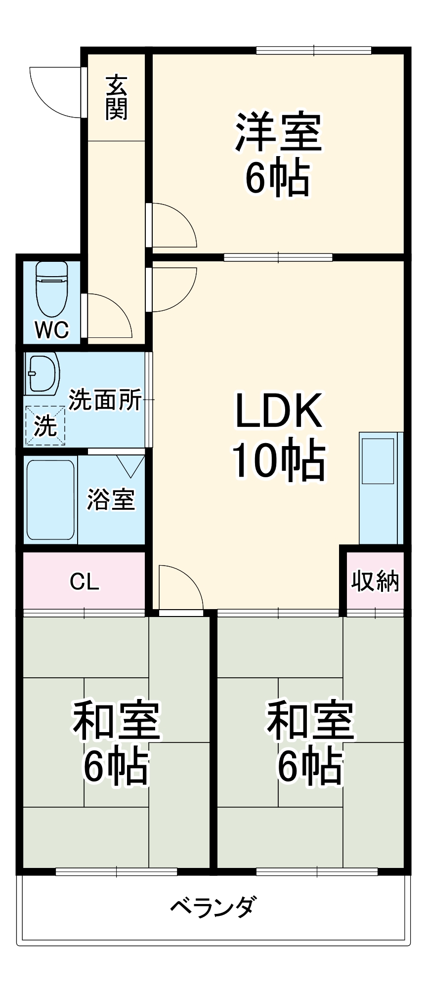名東クレールの間取り