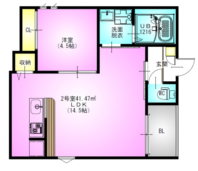 REGALEST新丸子の間取り