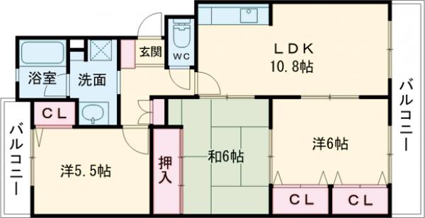 マンショングランドモナークの間取り