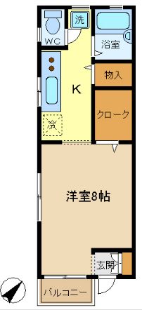 モン　アヴィヨンの間取り