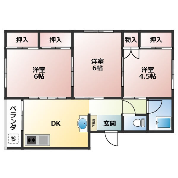 クイーンズガーデン の間取り