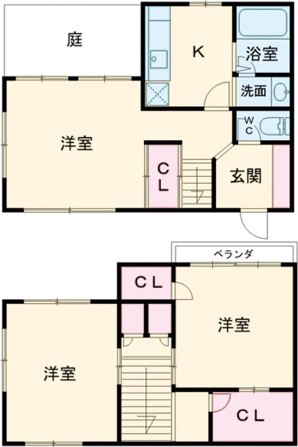柴又戸建の間取り