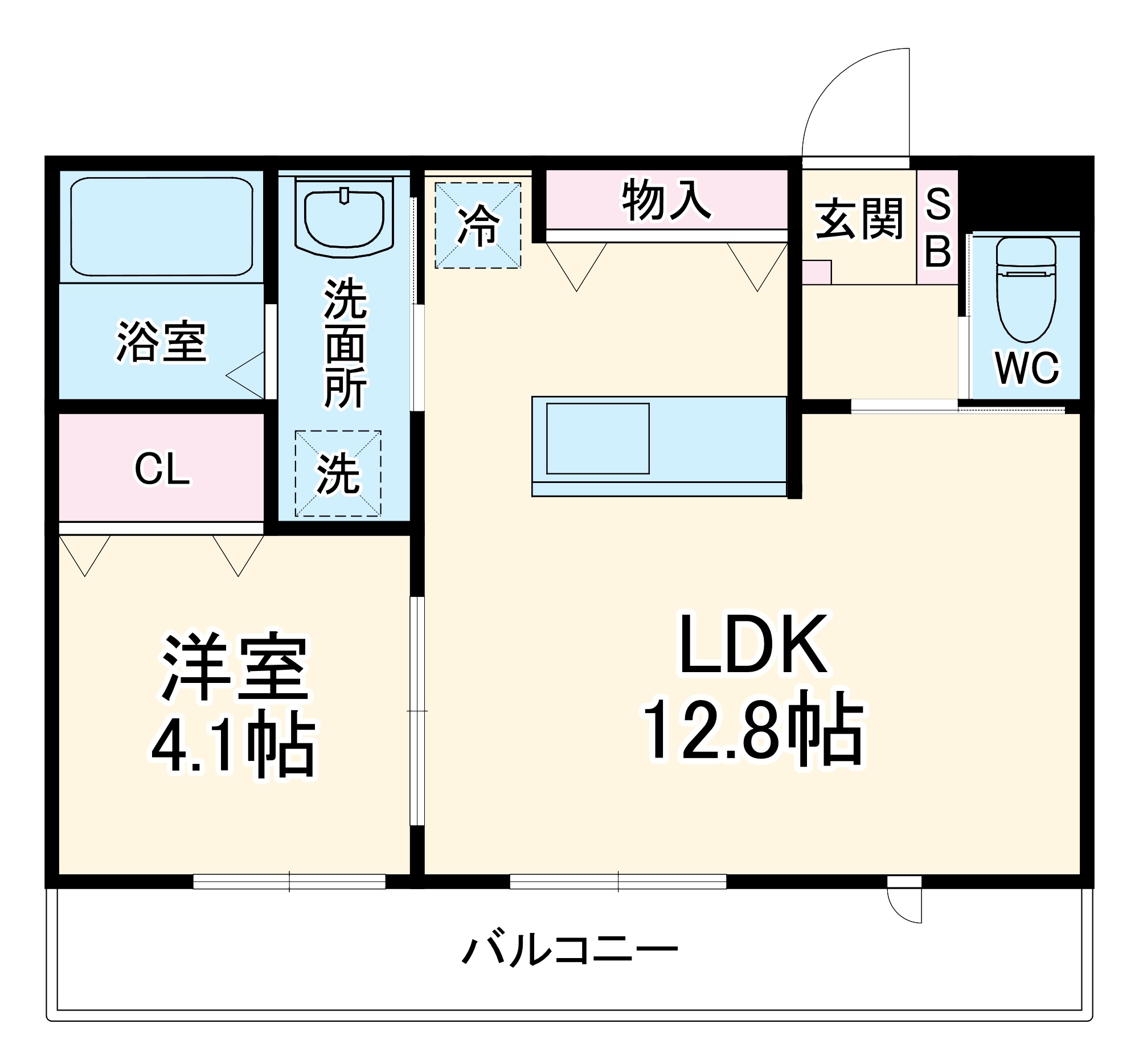 ラシーネフィーユの間取り