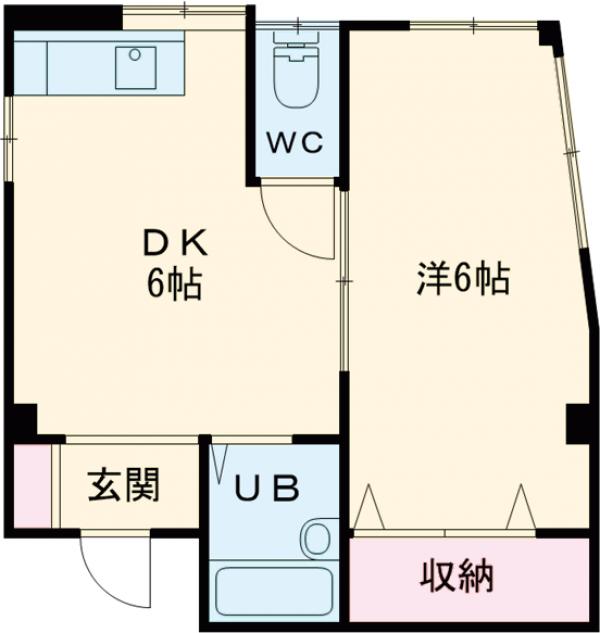 ハイツ長田Ⅱの間取り