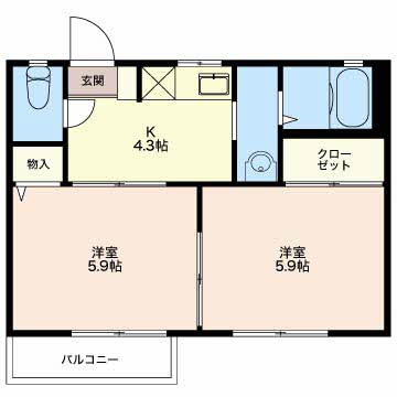 ヴェルドミール美都の間取り