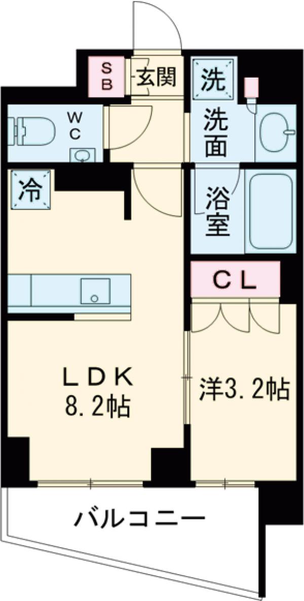 343レジデンス品川(オープンレジデンシア)の間取り