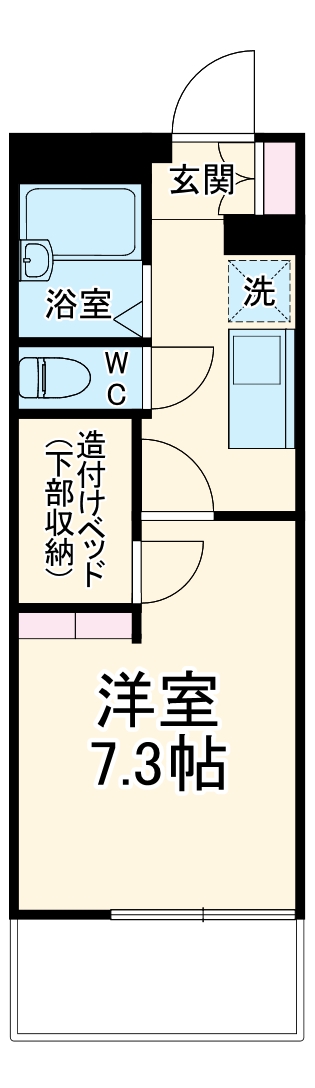 レオパレスヴィクトワールの間取り