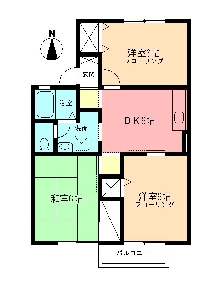 ペアタウンBの間取り