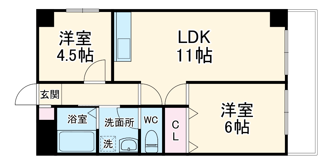 ポポロタカヒロの間取り