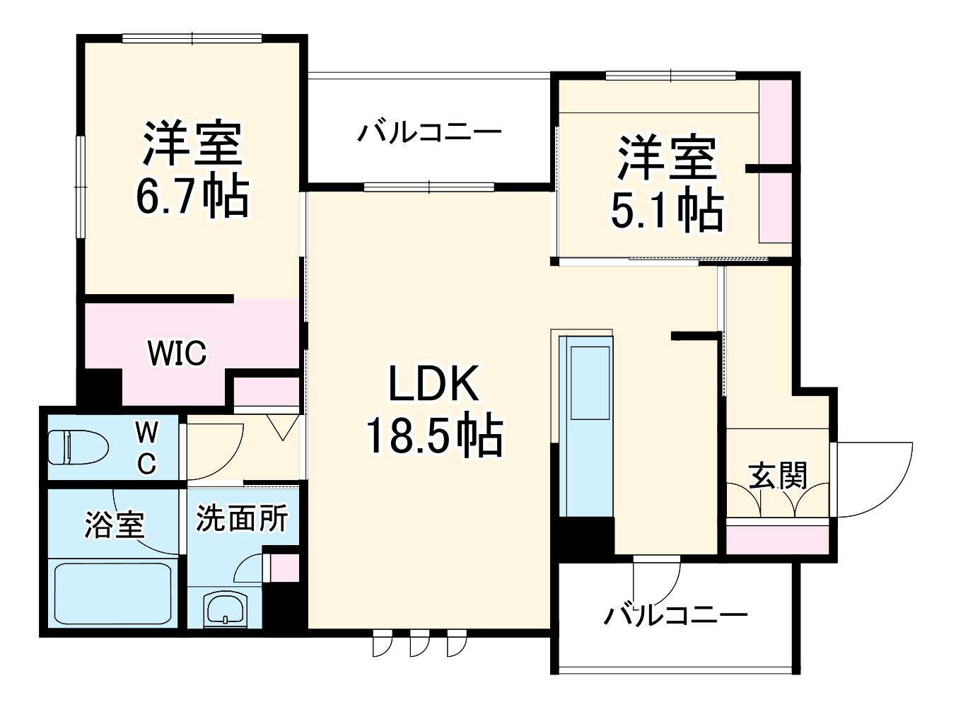 FDI Casa片瀬江ノ島Ⅰの間取り