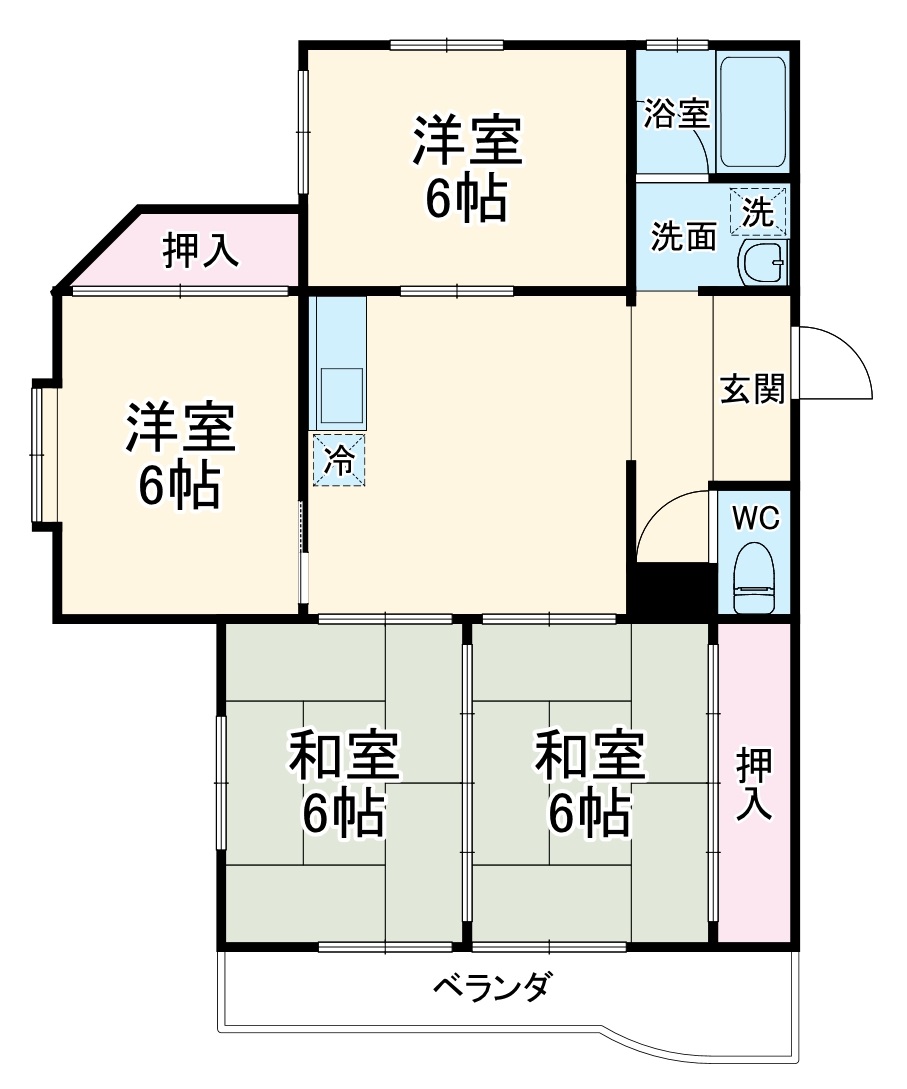 マンション柳の間取り