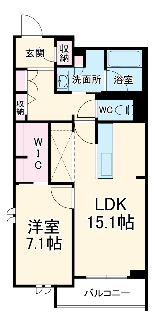 FDI Casa片瀬江ノ島Ⅰの間取り